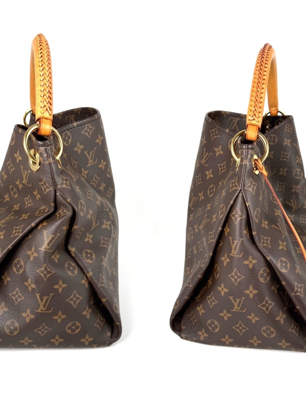 LOUIS VUITTON Artsy MM Monogram Canvas Brown Tote Shoulder Bag - Picture 6 of 15